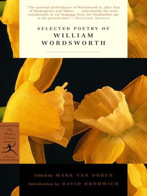cover image of Selected Poetry of William Wordsworth